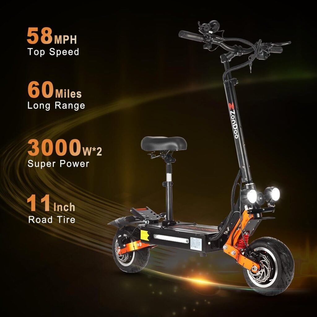MetaMoov ZO01 Plus electric scooter with dual motors and off-road tires
