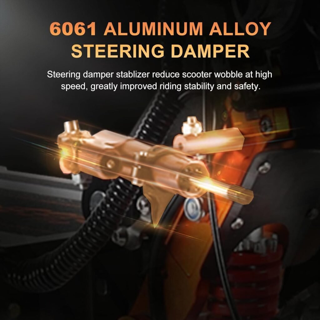 MetaMoov ZO01 Plus electric scooter steering damper detail