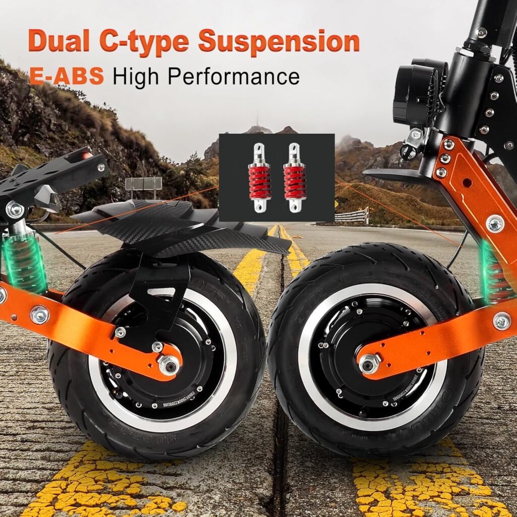 MetaMoov ZO01 Plus electric scooter rear suspension detail